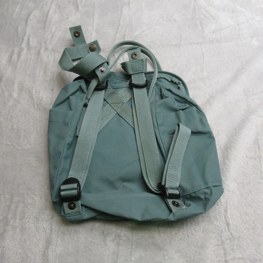Fjallraven Kanken Backpack Bag Unisex Mini Green Durable Adjustable Strap School